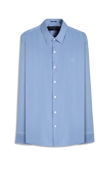 Camisa  Modal Slim Azul Pervante