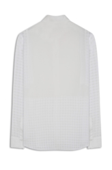 Camisa Musseline Mix Texture Oversized Off White
