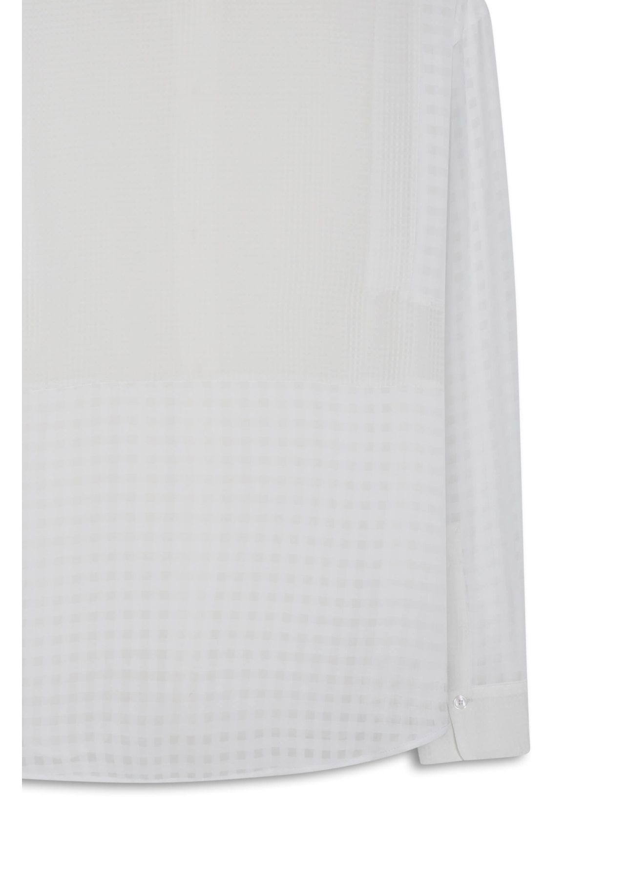 Camisa Musseline Mix Texture Oversized Off White