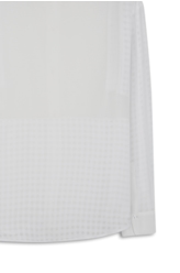 Camisa Musseline Mix Texture Oversized Off White