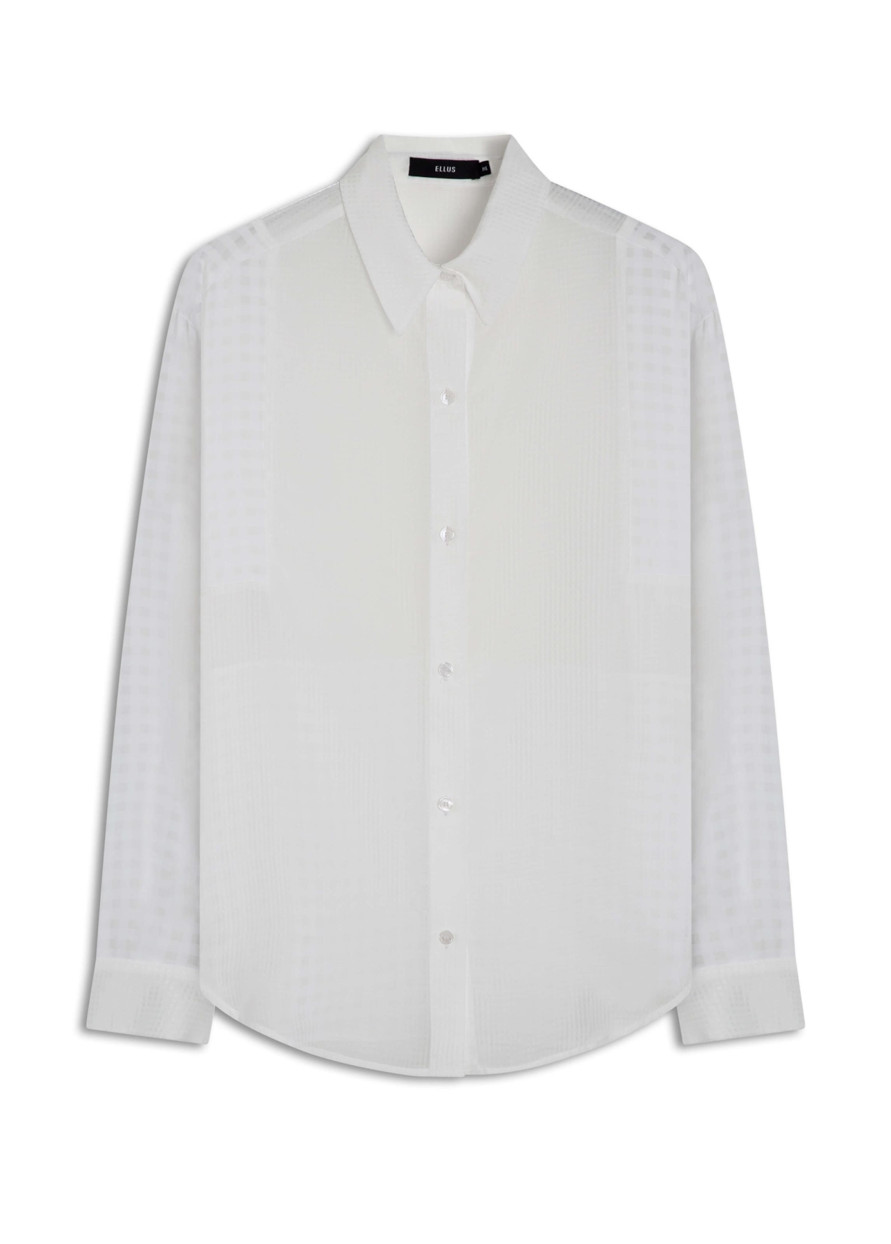 Camisa Musseline Mix Texture Oversized Off White