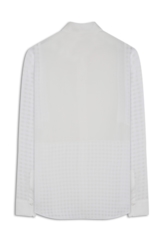 Camisa Musseline Mix Texture Oversized Off White
