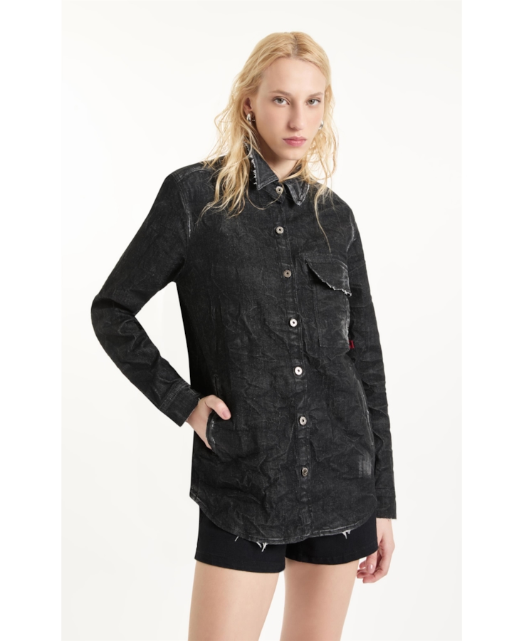 Camisa Ocean Elastic Classic 2083-Lav.Black Com Resina