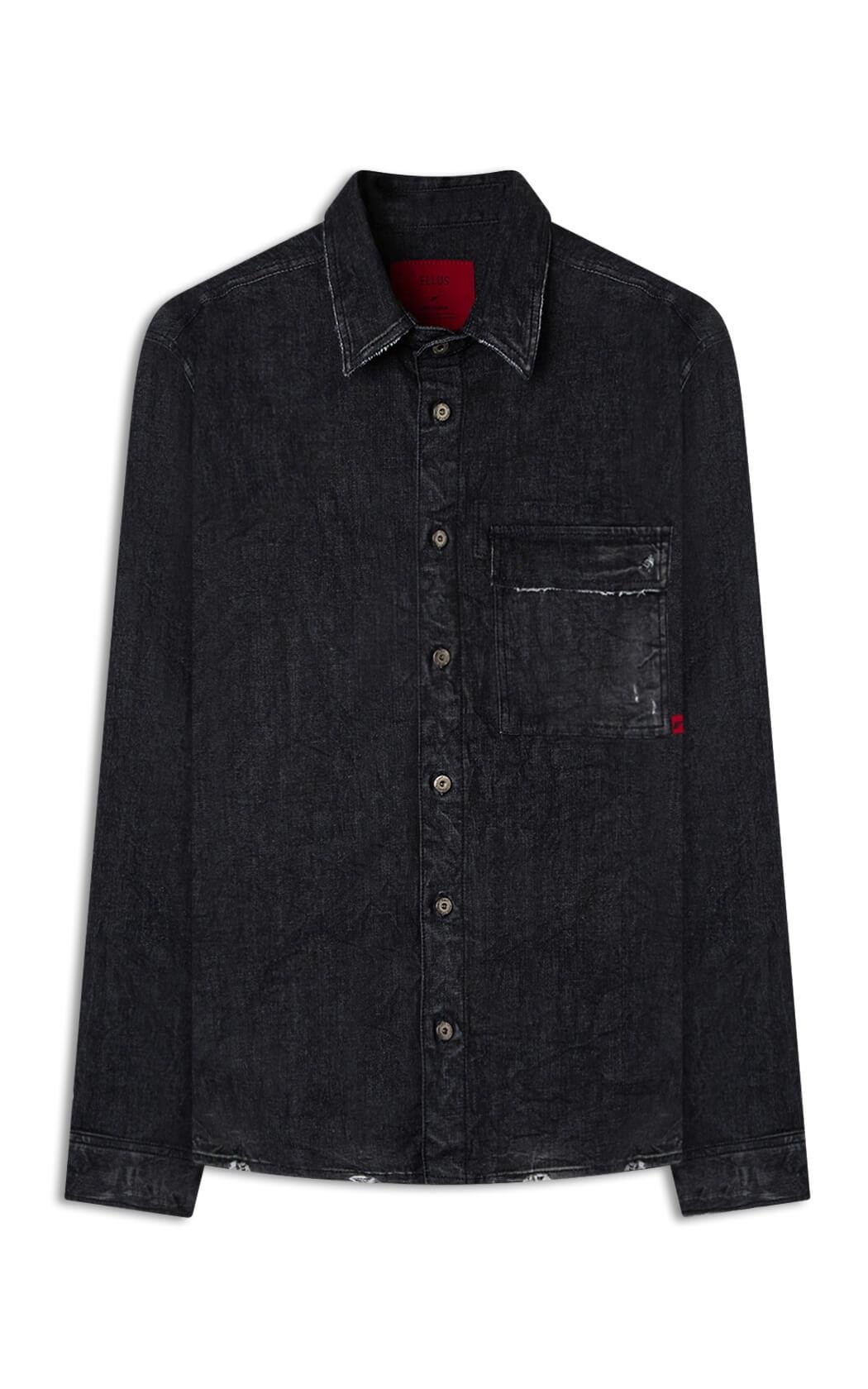 Camisa Ocean Elastic Lav.Black Com Resina