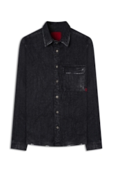 Camisa Ocean Elastic Lav.Black Com Resina