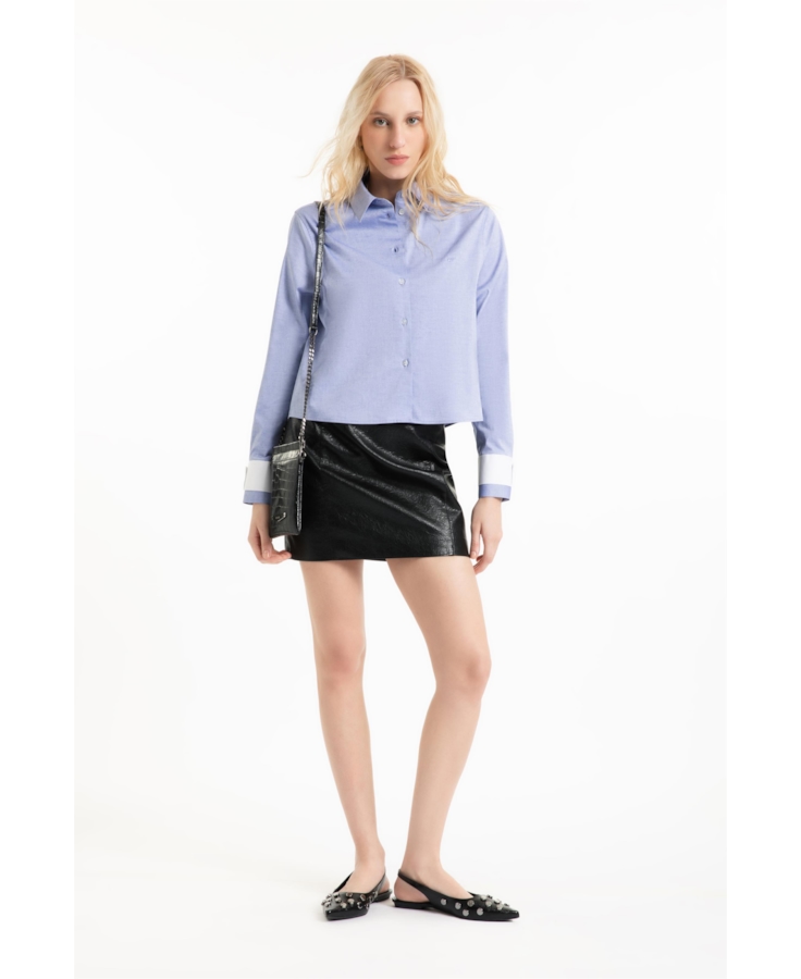 Camisa Oxford Box Azul Bic