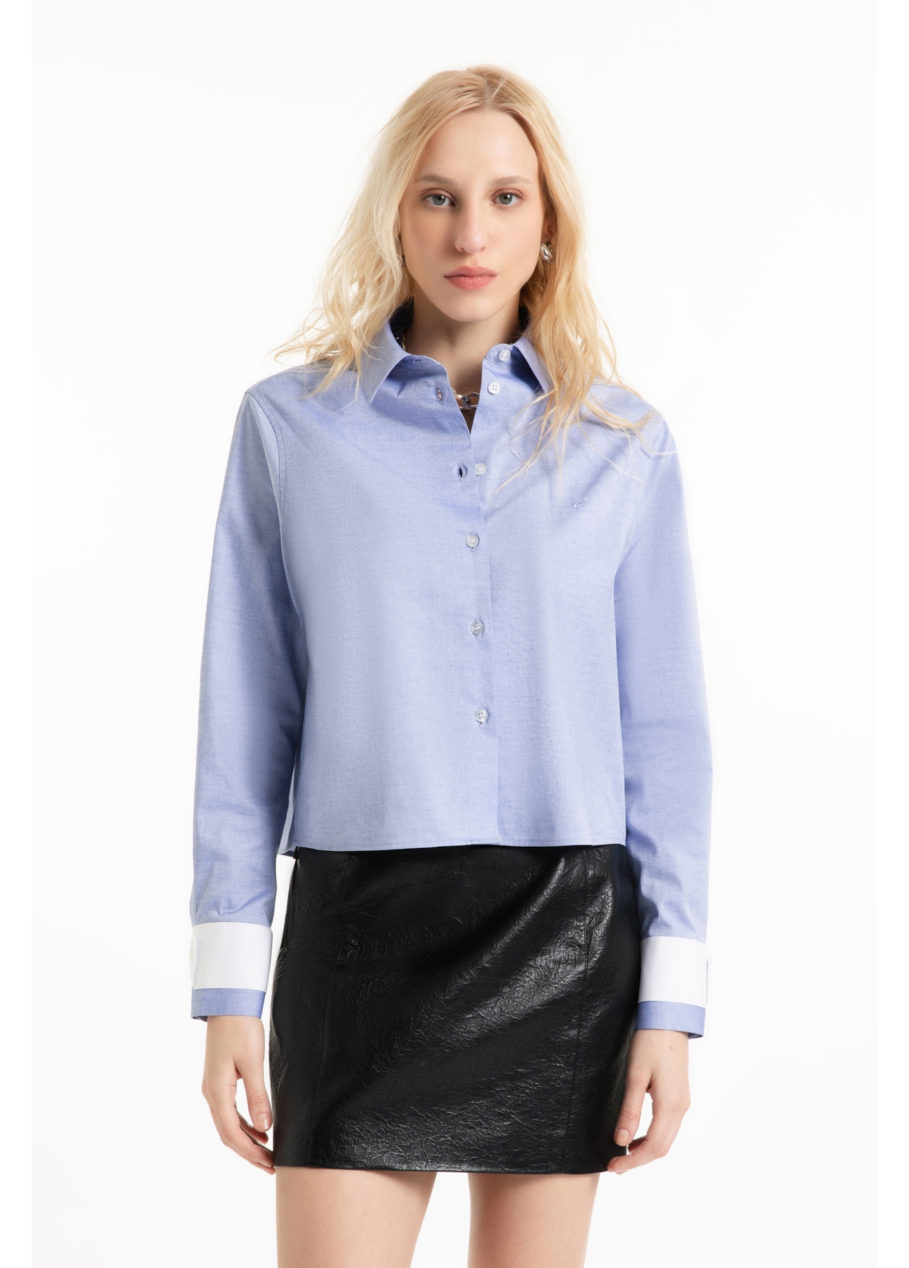 Camisa Oxford Box Azul Bic