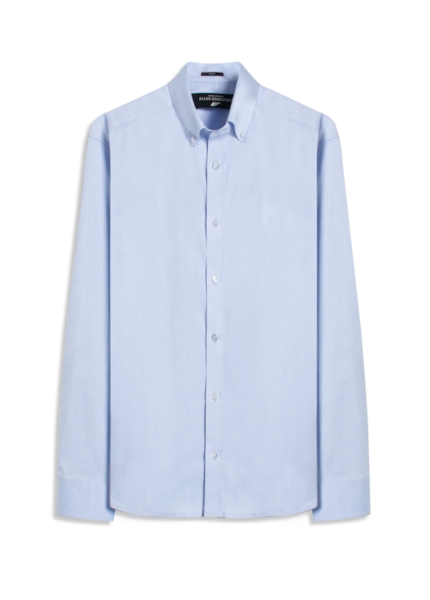 Camisa Oxford Button Down Azul Claro