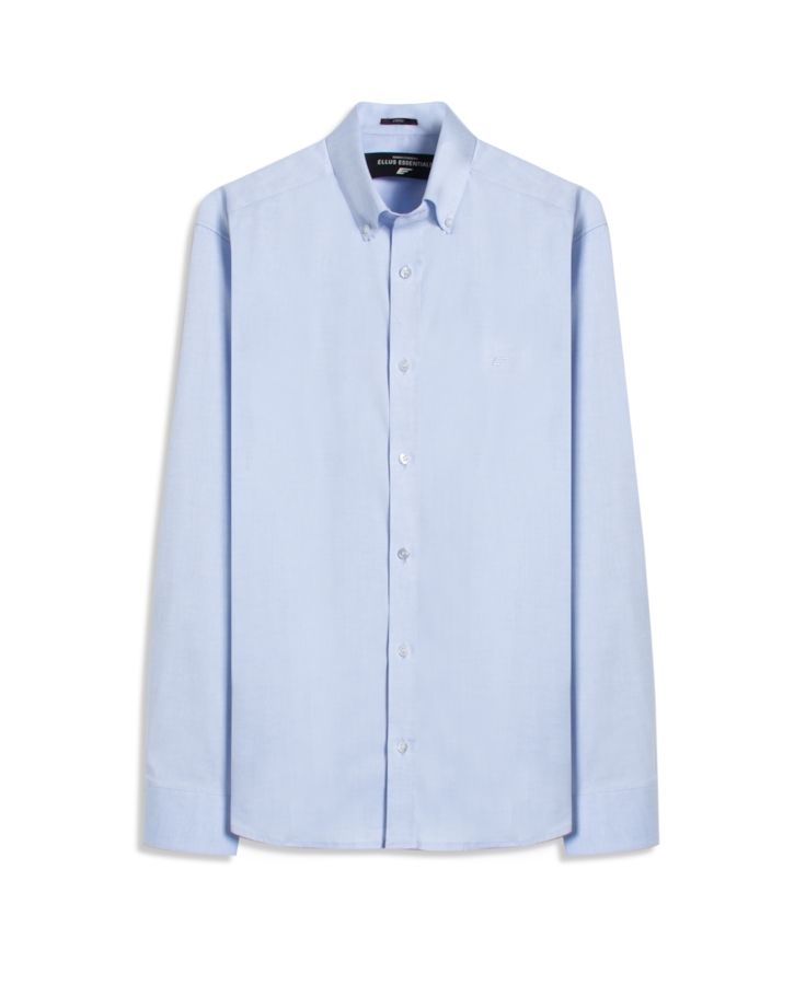 Camisa Oxford Button Down Azul Claro