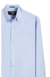 Camisa Oxford Button Down Azul Claro