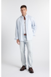 Camisa Oxford Classic Button Down Azul Claro