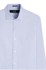 Camisa Oxford Slim Italian  Azul Bic