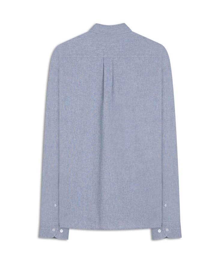 Camisa Oxford Slim New Italian Azul Bic