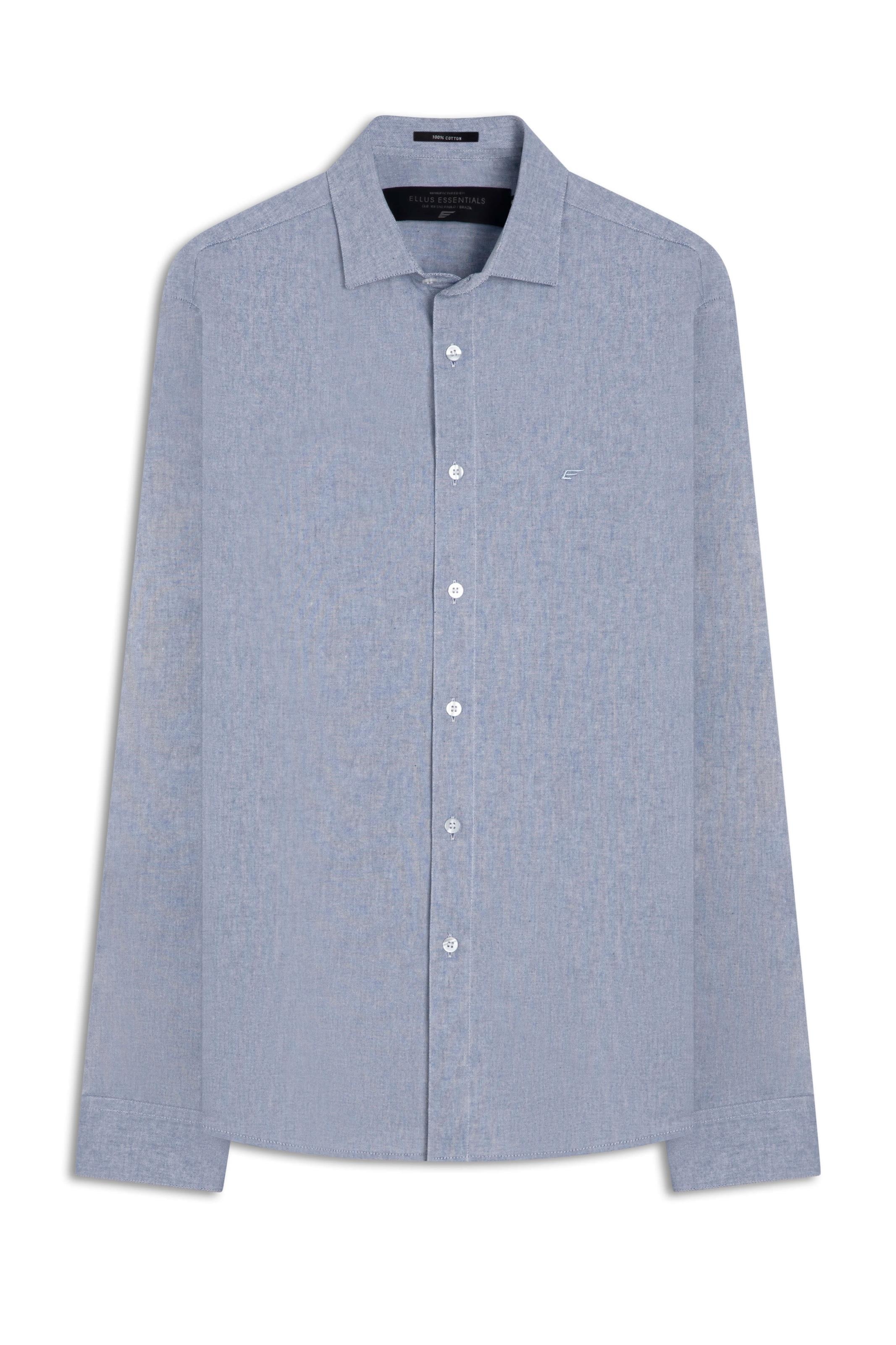 Camisa Oxford Slim New Italian Azul Bic