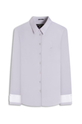 Camisa Oxfordine Classic Xangai Fusioned Cinza Claro