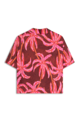 Camisa Palms Summer Petit Vermelho