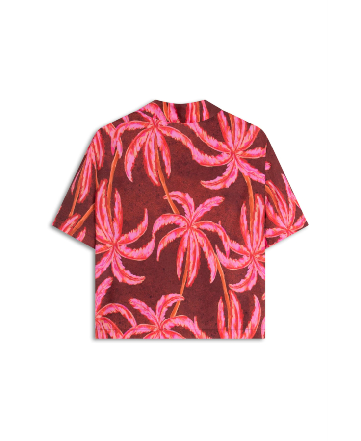 Camisa Palms Summer Petit Vermelho