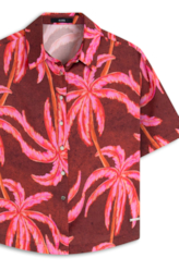 Camisa Palms Summer Petit Vermelho