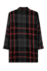 Camisa Plaid Dye Yarn Vermelho