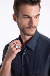 Camisa Poliamida Losse Irish Cinza