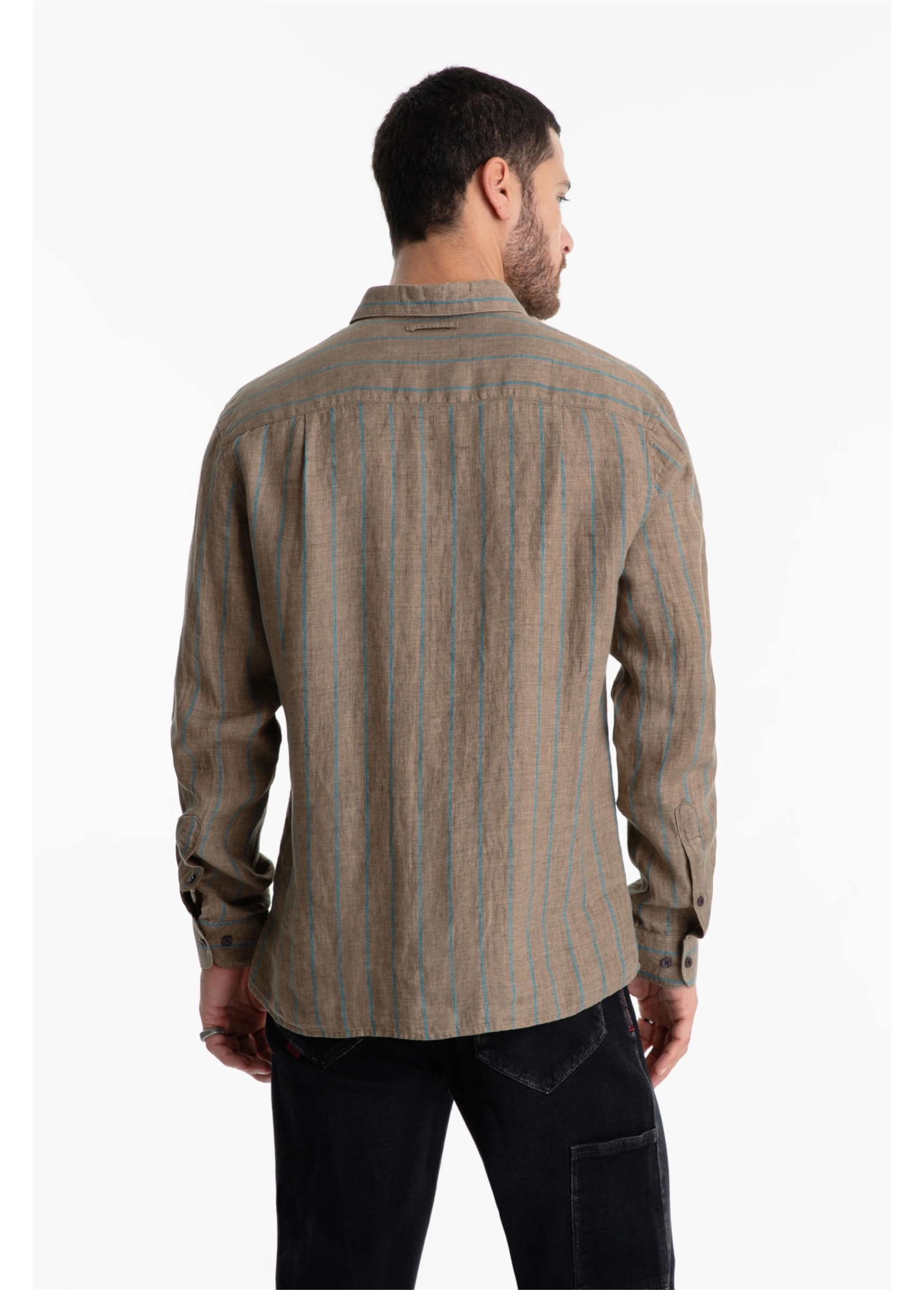 Camisa Puro Linho Dark Caqui