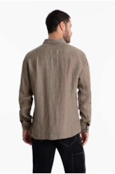Camisa Puro Linho Dark Caqui