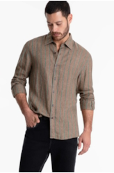 Camisa Puro Linho Dark Caqui