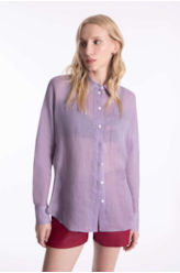 Camisa Rami Sleeve Over Rosa Dusty