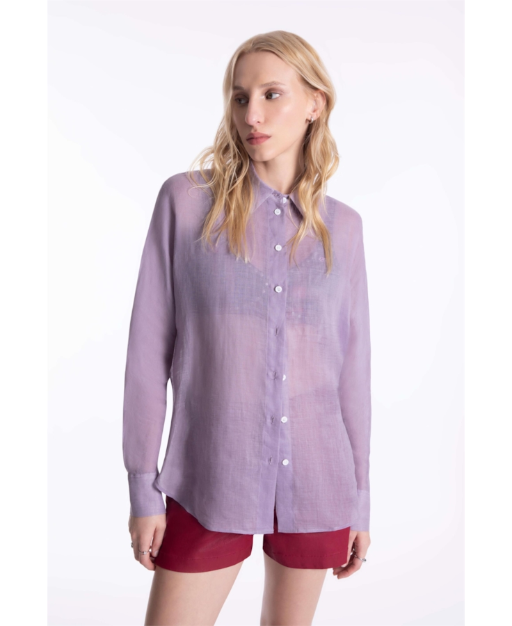 Camisa Rami Sleeve Over Rosa Dusty