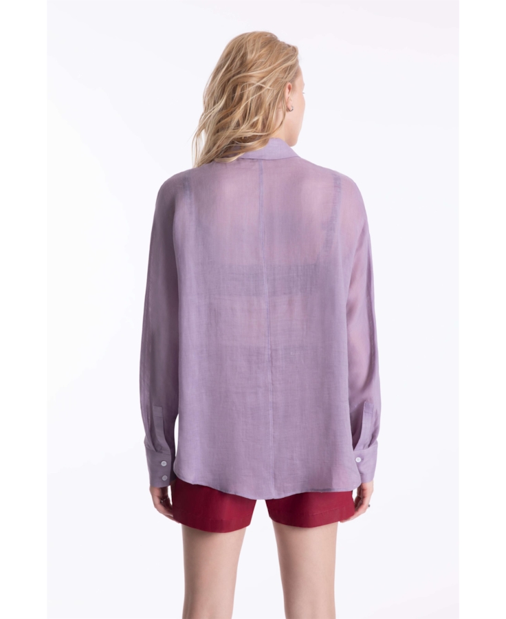 Camisa Rami Sleeve Over Rosa Dusty