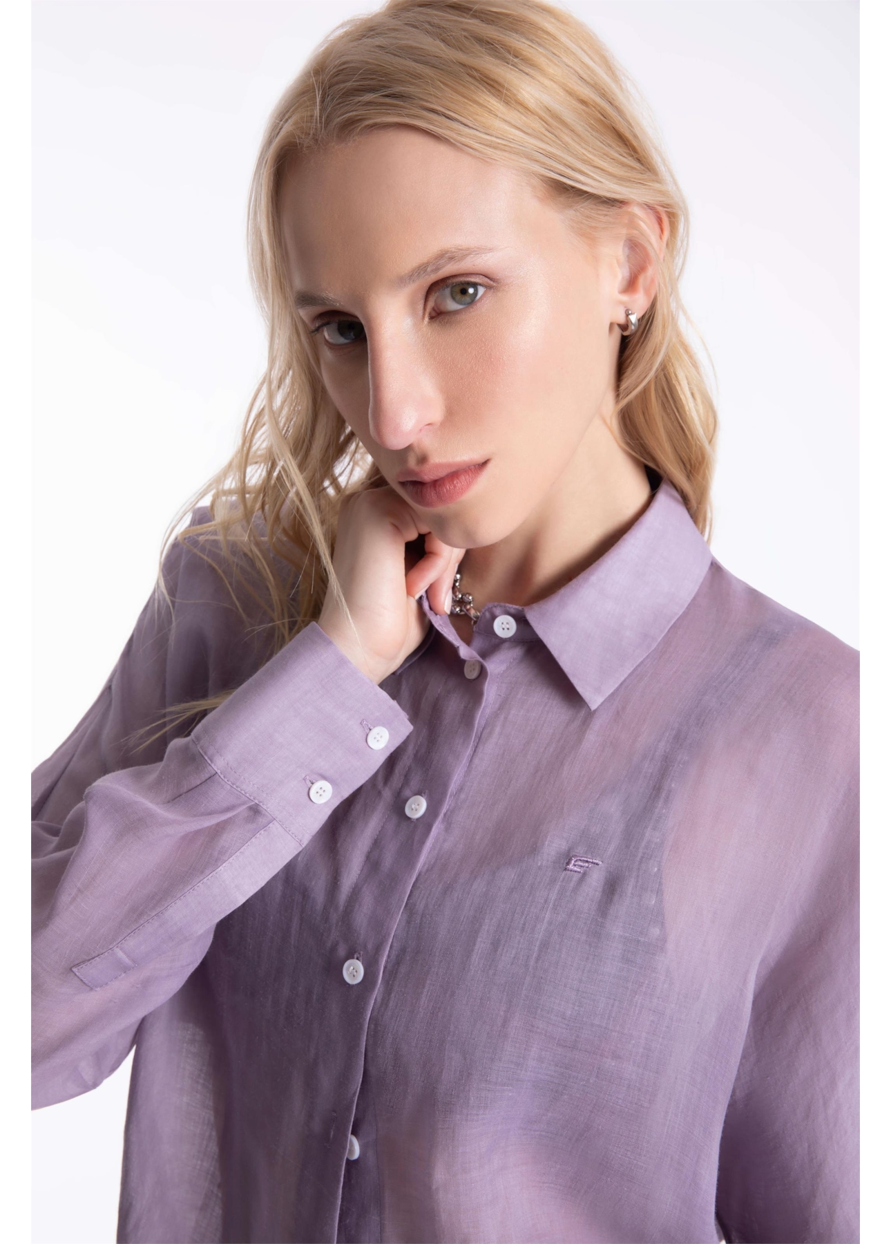 Camisa Rami Sleeve Over Rosa Dusty