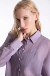 Camisa Rami Sleeve Over Rosa Dusty