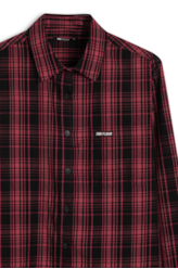 Camisa Rome Check Pocket 2nd Floor Vermelho