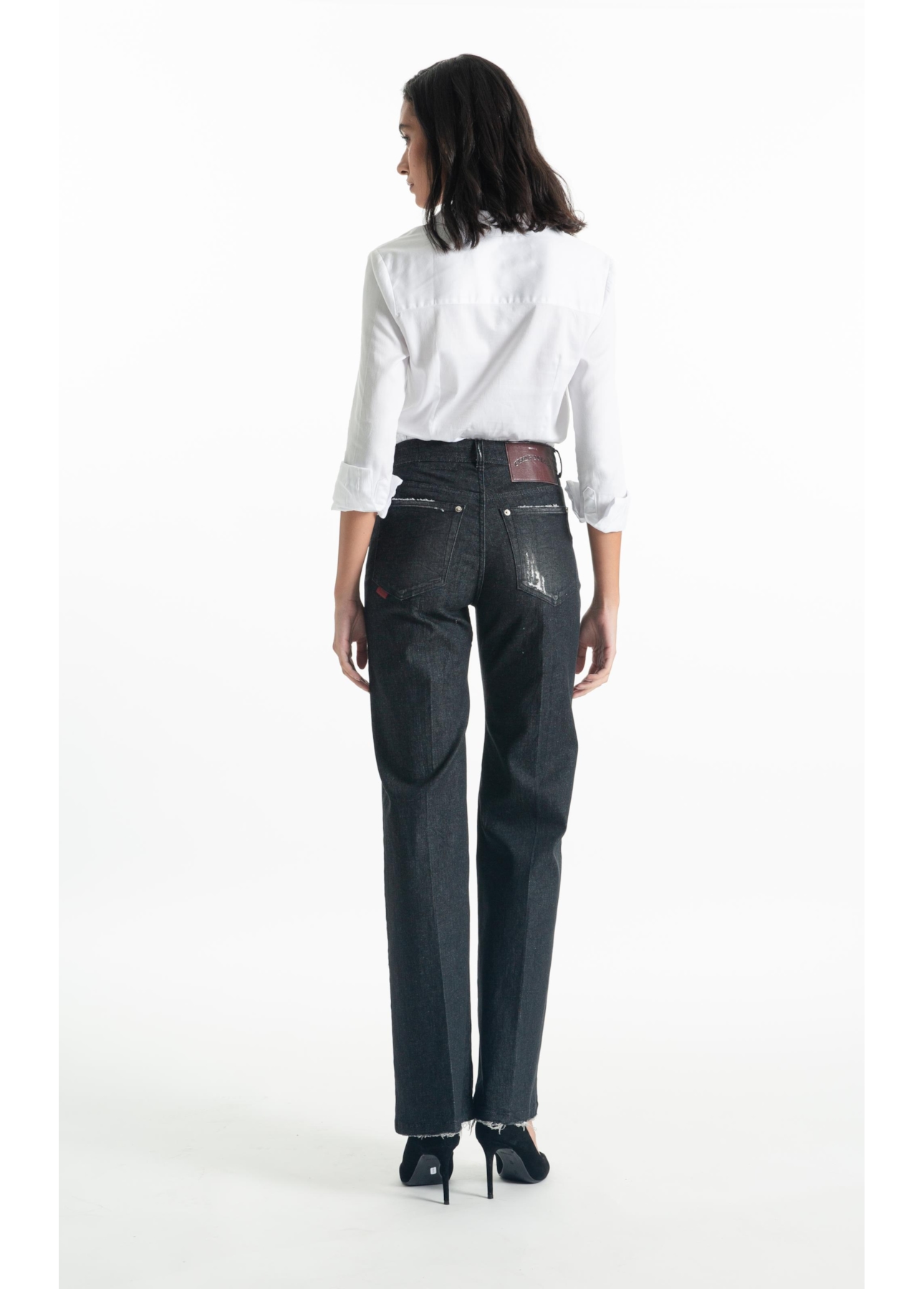 Camisa Satin Ly Slim Xangai Fusioned Branco