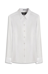 Camisa Satin Ly Slim Xangai Fusioned Branco