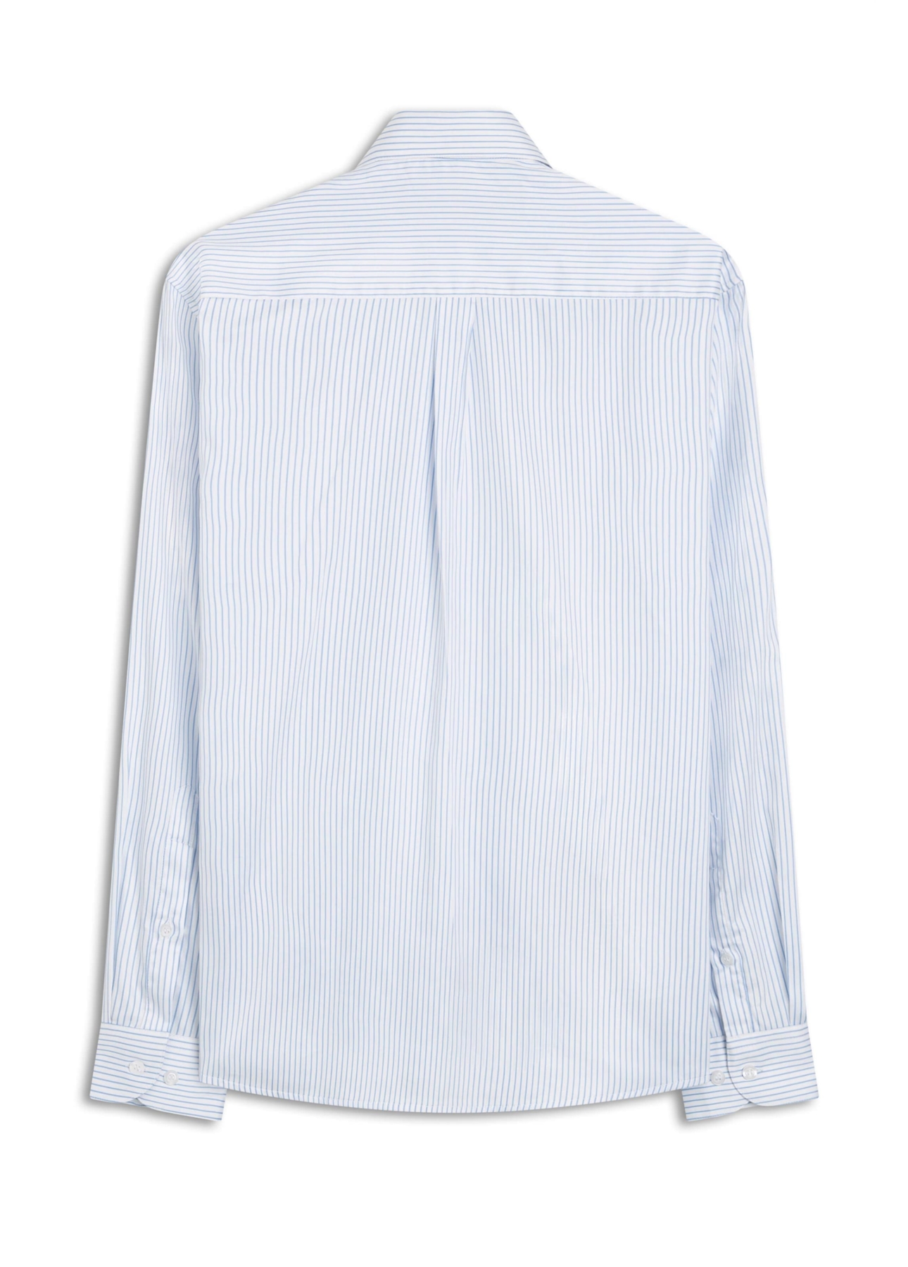 Camisa Satin Slim Button Down Azul Claro