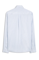 Camisa Satin Slim Button Down Azul Claro