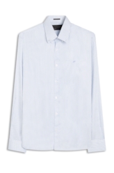 Camisa Satin Slim Button Down Azul Claro