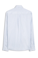 Camisa Satin Slim Button Down Azul Claro