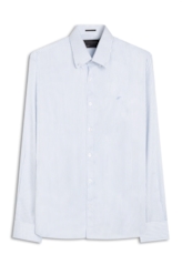 Camisa Satin Slim Button Down Azul Claro