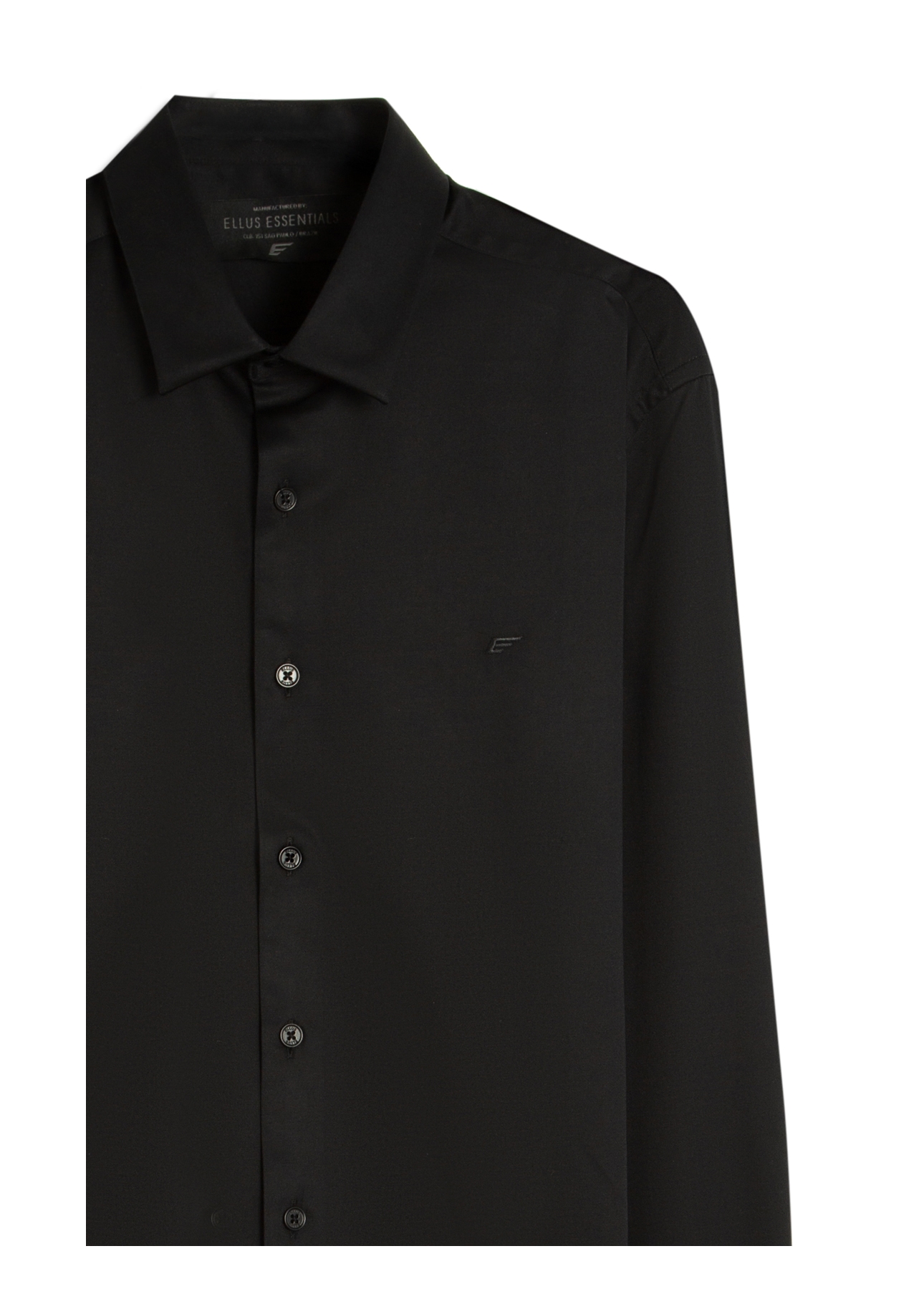 Camisa Satin Slim New Italian Preto