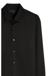 Camisa Satin Slim New Italian Preto