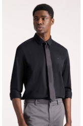 Camisa Satin Slim New Italian Preto