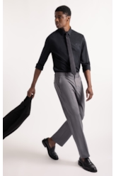 Camisa Satin Slim New Italian Preto