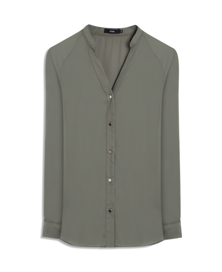 Camisa Segal Buttons Beringela