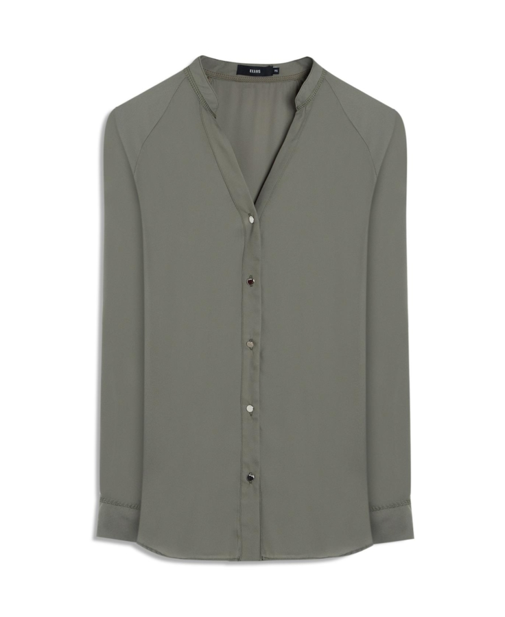Camisa Segal Buttons Beringela