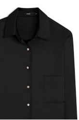 Camisa Segal Buttons Ellus Preto