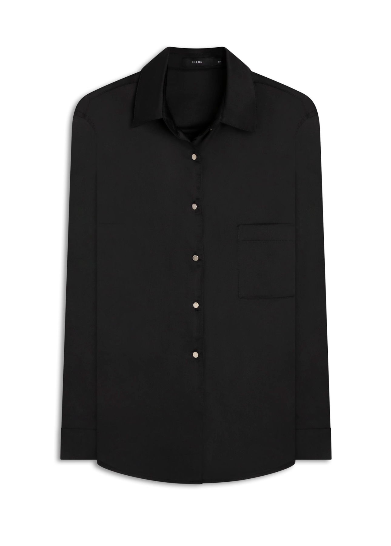Camisa Segal Buttons Ellus Preto