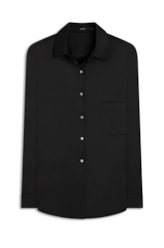 Camisa Segal Buttons Ellus Preto