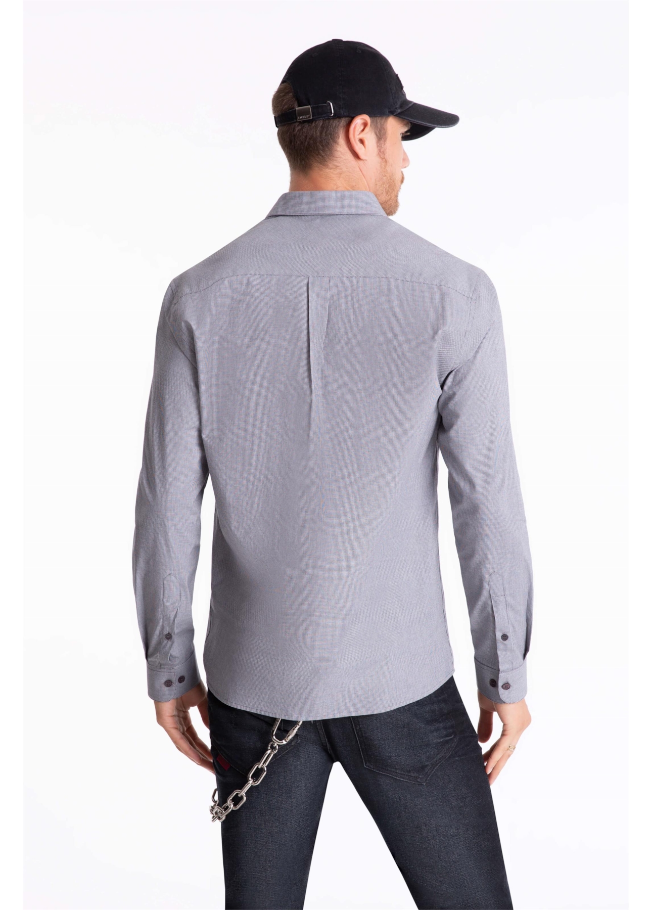 Camisa Slim Anatomic Cinza